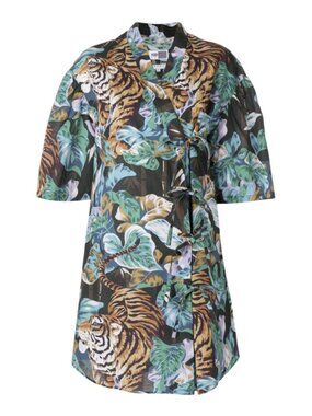 Kenzo Bamboo Tiger Kimono Dress